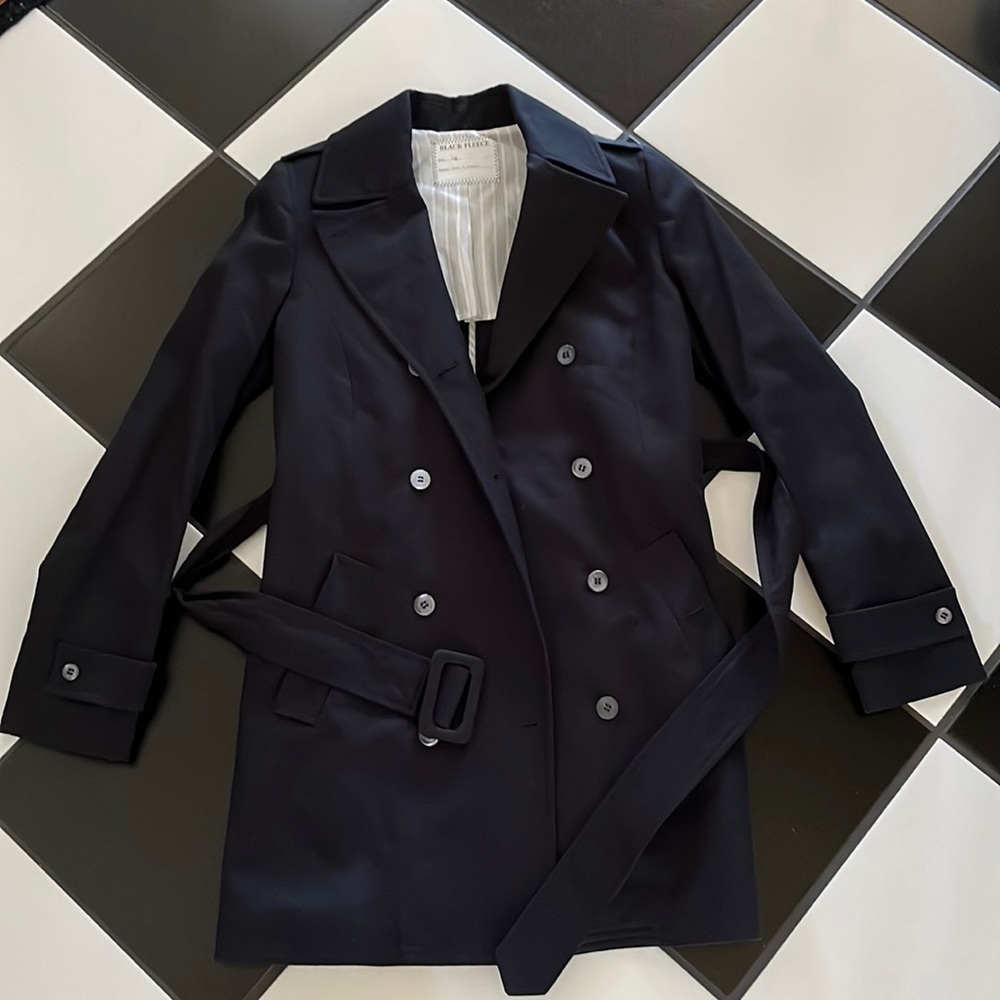 Women's Black Fleece by Thom Browne new never worn trench coat